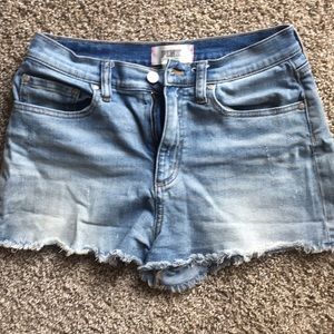 PINK denim cutoff shorts